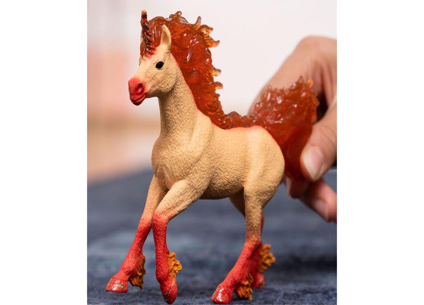 Schleich Bayala Elementa Fire Unicorn Stallion 5.7 inch Magical Figurine