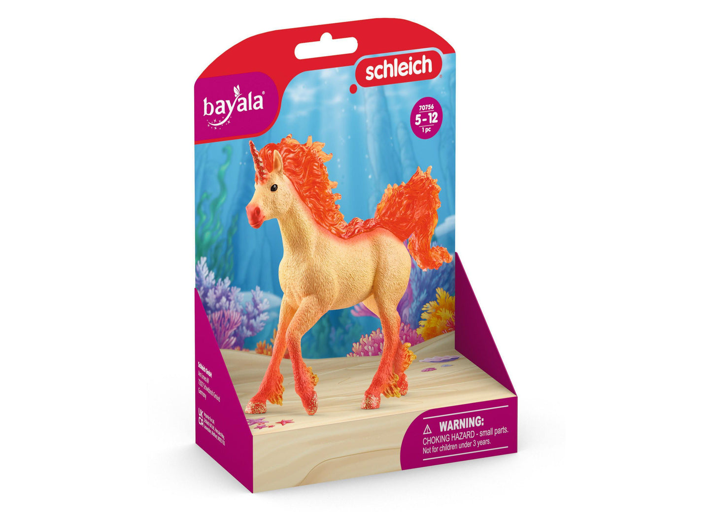 Schleich Bayala Elementa Fire Unicorn Stallion 5.7 inch Magical Figurine