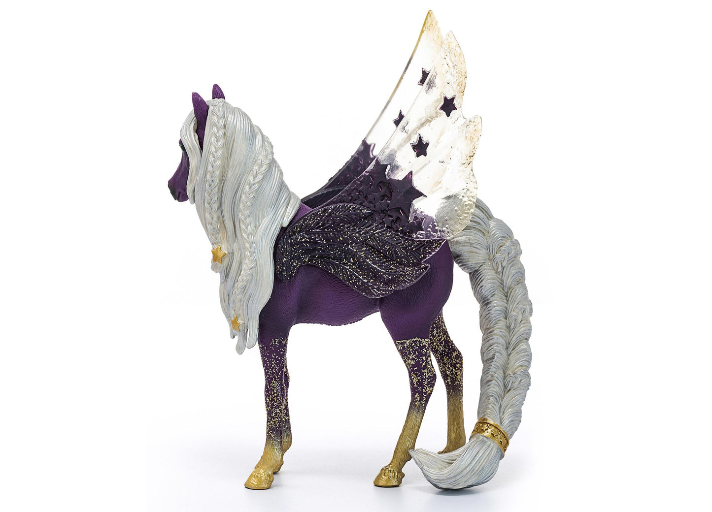 Schleich Bayala 7.1 inch Star Pegasus Mare - Magical Figurine, Purple