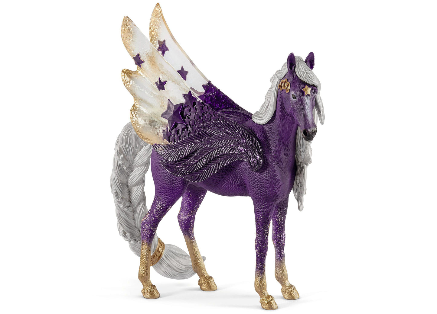 Schleich Bayala 7.1 inch Star Pegasus Mare - Magical Figurine, Purple