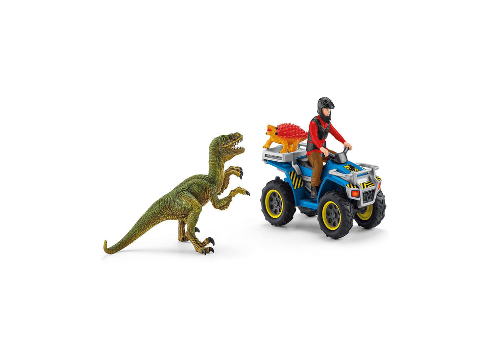 Schleich Dinosaurs Quad Escape from Velociraptor Playset