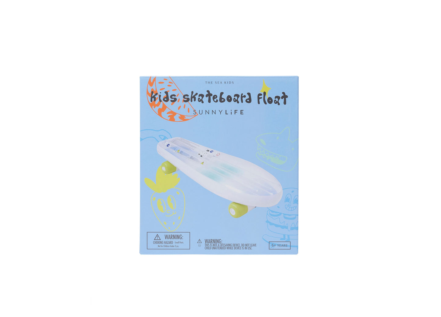 Sunnylife Inflatable Skateboard Pool Float for Kids