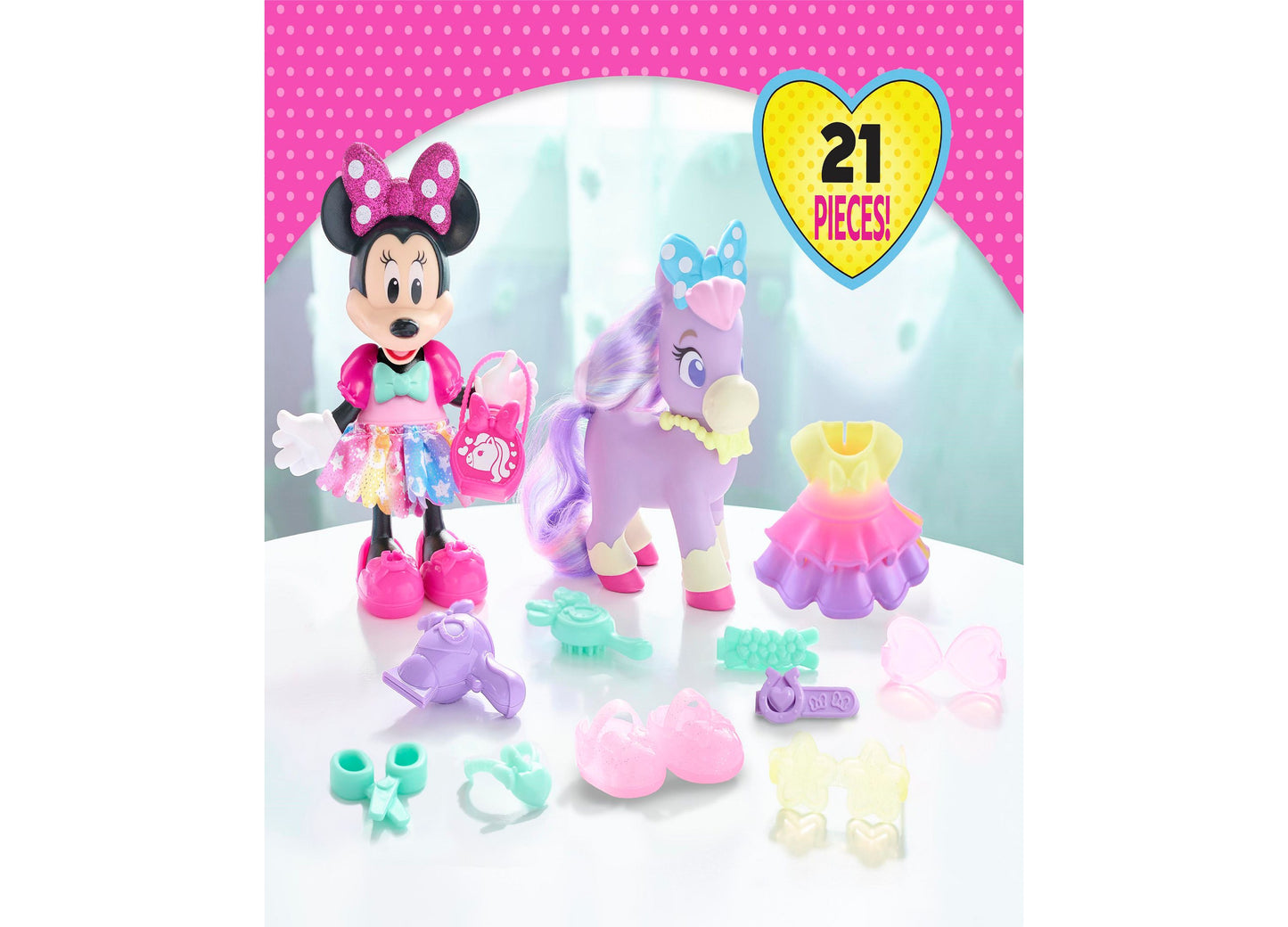 Inside Out 2 Disney Junior Minnie Mouse Groom Glam Pony Set