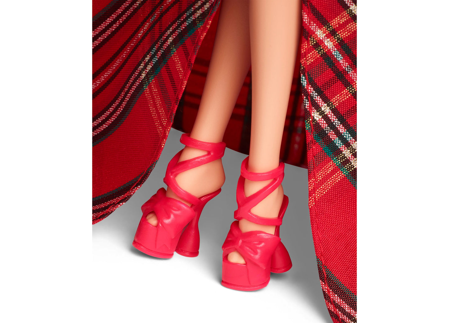 Barbie Signature 2024 Holiday Barbie Fashion Doll, Seasonal Collector Gift, Dark Brown Hair with Plaid Gown