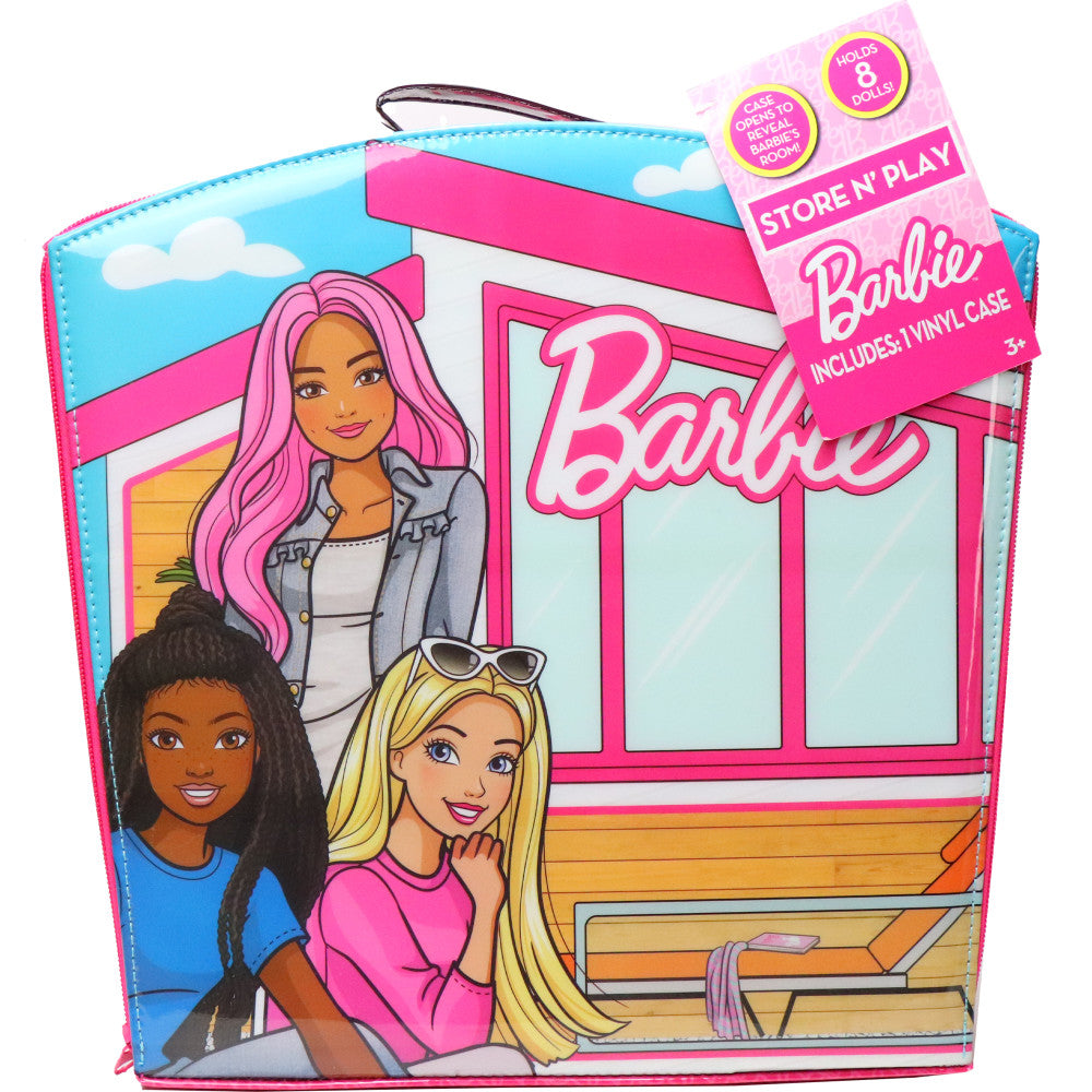 Barbie Store N' Play Doll Zipper Storage Case - Holds 8 Dolls