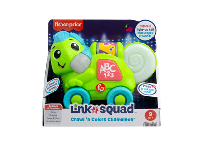 Fisher-Price Link Squad Crawl ‘n Colors Chameleon Baby Learning Toy with Music Lights