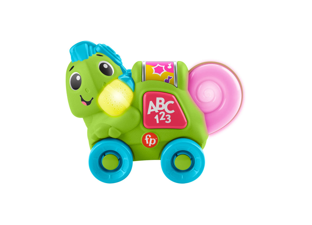 Fisher-Price Link Squad Crawl ‘n Colors Chameleon Baby Learning Toy with Music Lights