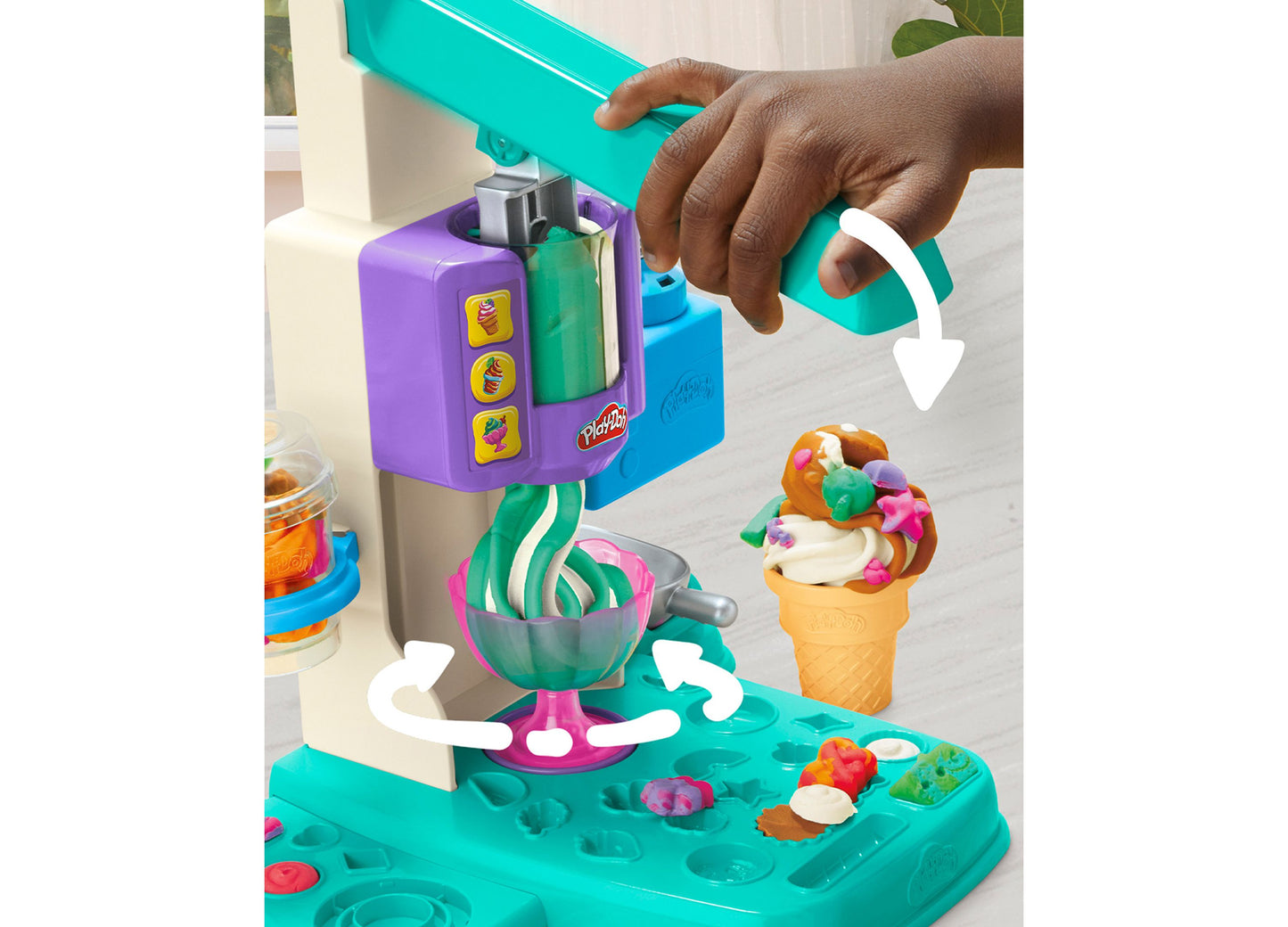 Play-Doh Rainbow Swirl Ice Cream Playset