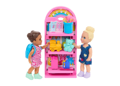 Barbie I Love School Classroom Playset with 1 Fashion Doll, 2 Small Dolls 20+ Accessories