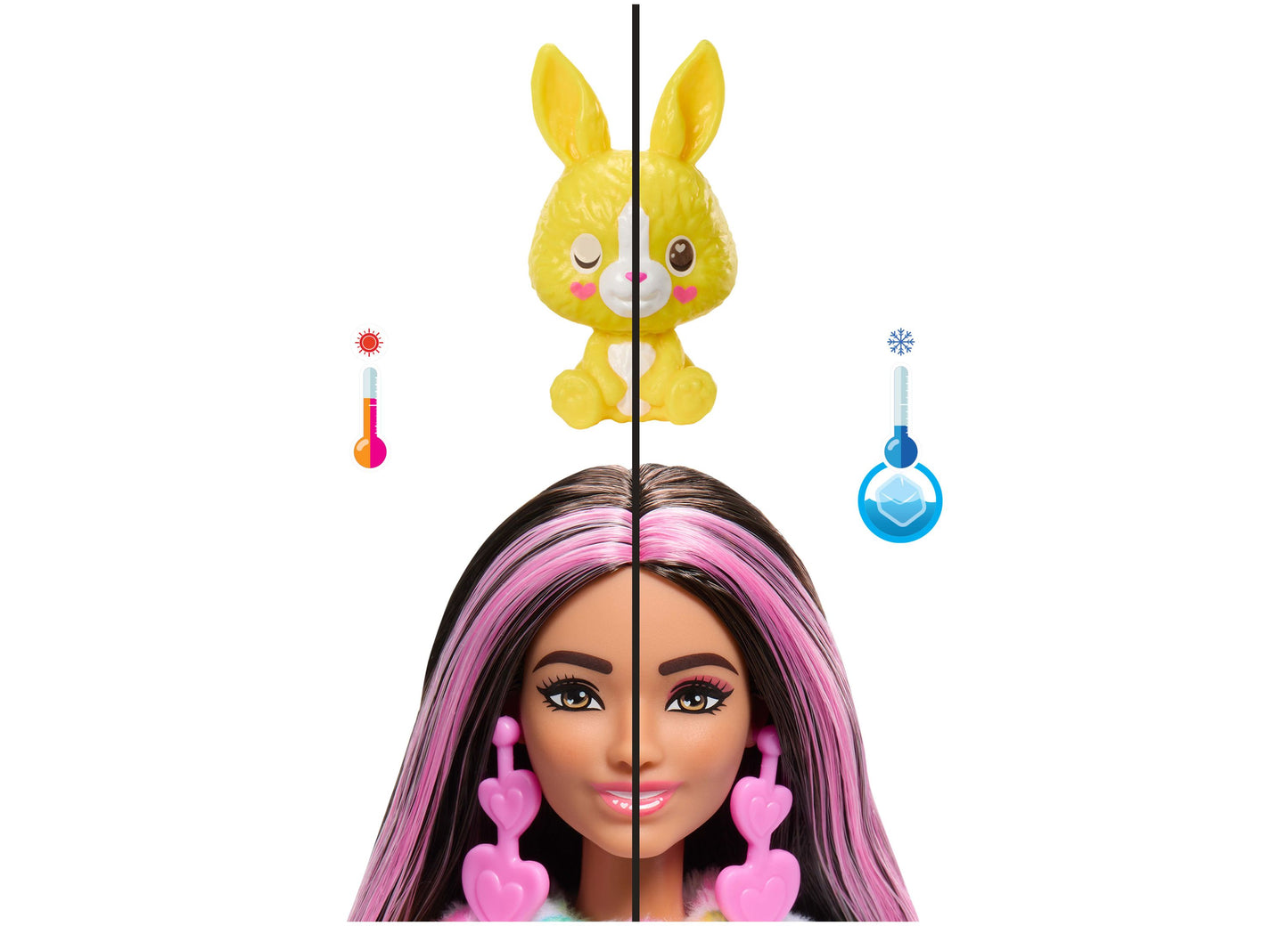 Barbie Cutie Reveal Bunny Color Dream Doll Series with 10 Surprises & Accessories