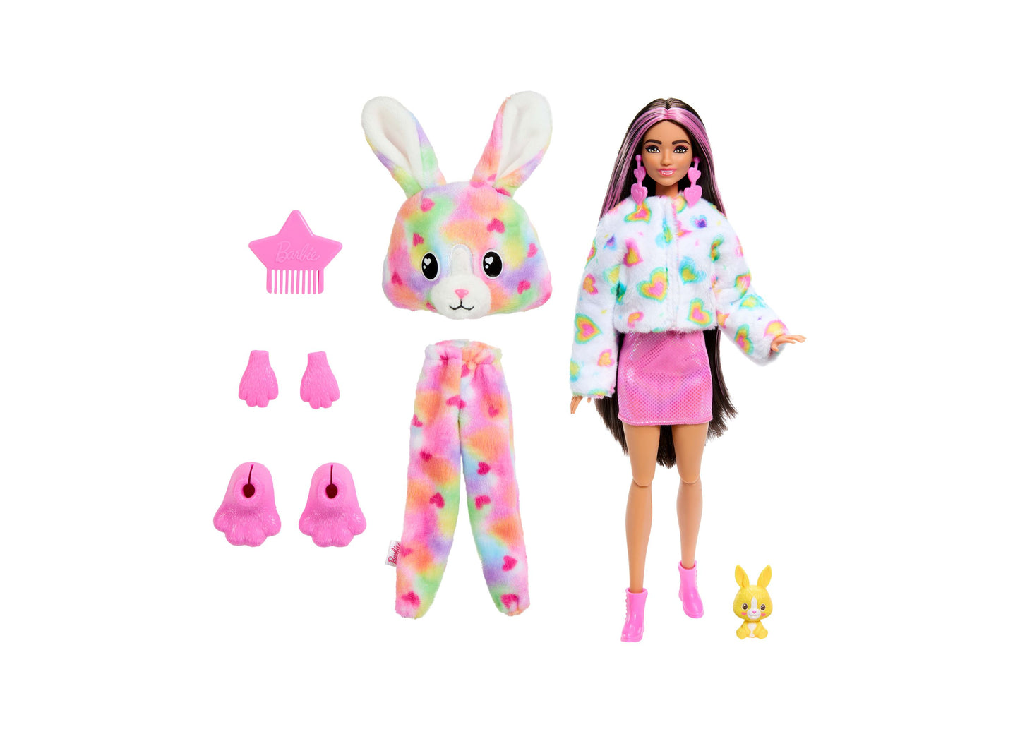 Barbie Cutie Reveal Bunny Color Dream Doll Series with 10 Surprises & Accessories