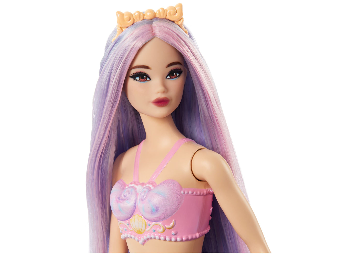 Barbie Mermaid Dolls with Colorful Hair, Tails and Headband Accessories