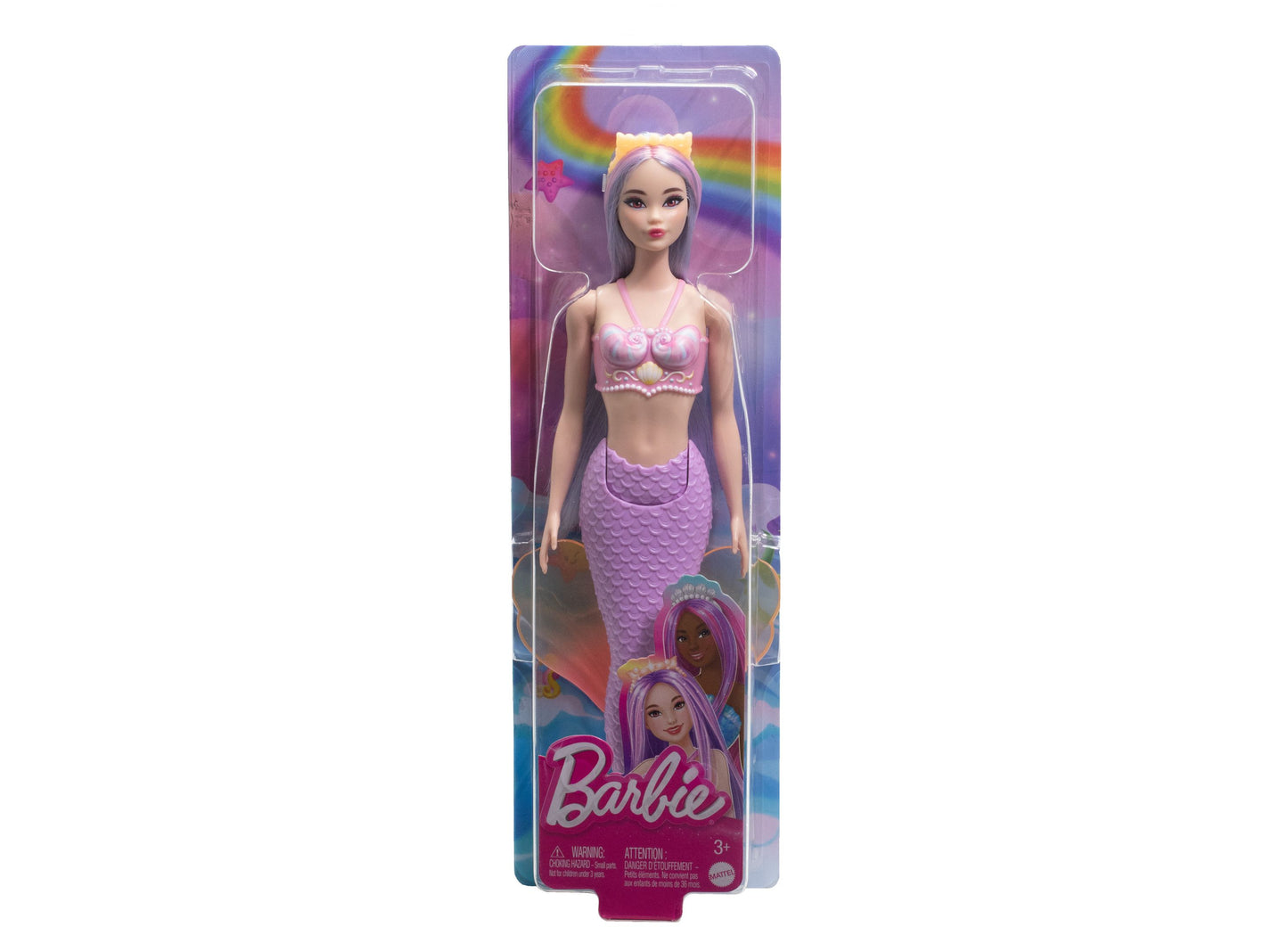 Barbie Mermaid Dolls with Colorful Hair, Tails and Headband Accessories