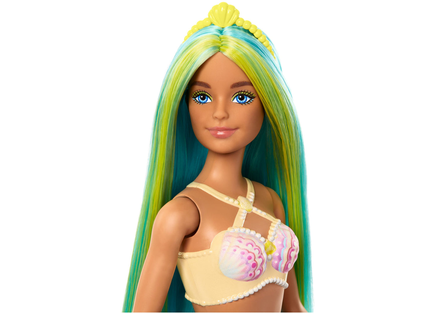 Barbie Mermaid Dolls with Colorful Hair, Tails and Headband Accessories