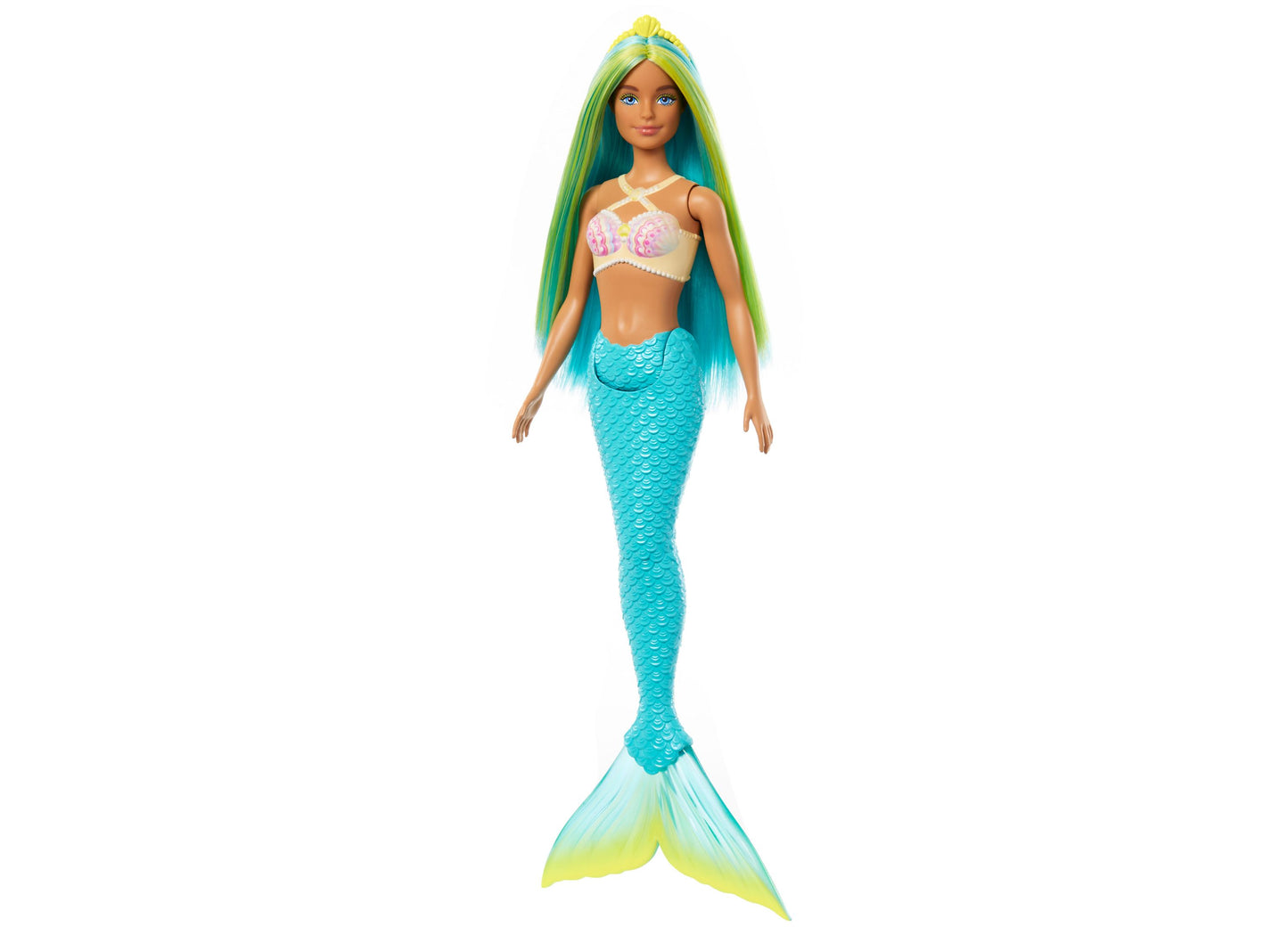 Barbie Mermaid Dolls with Colorful Hair, Tails and Headband Accessories