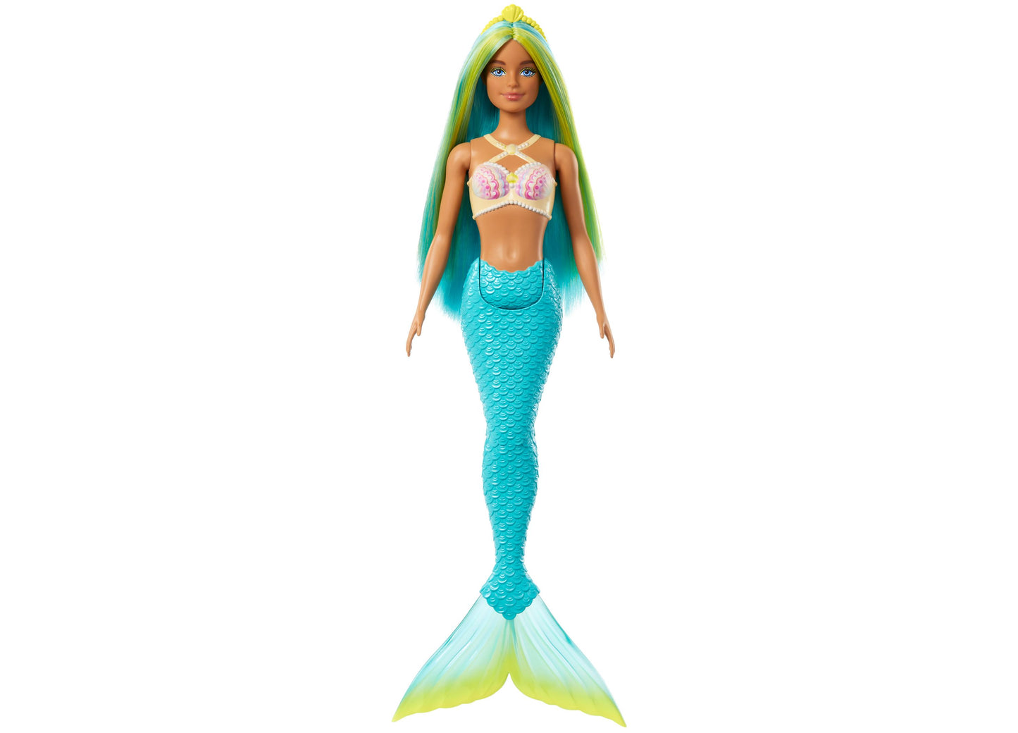 Barbie Mermaid Dolls with Colorful Hair, Tails and Headband Accessories