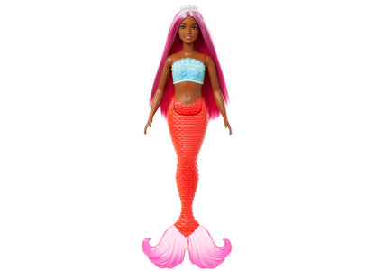 Barbie Mermaid Dolls with Colorful Hair, Tails and Headband Accessories