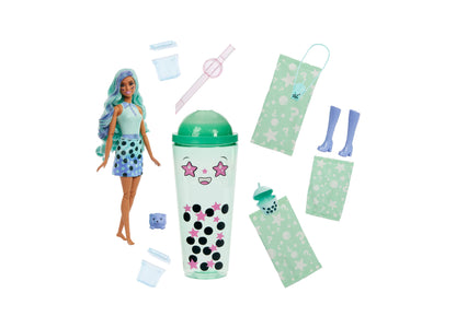 Barbie Pop Reveal Bubble Green Tea Scented Series Doll with Accessories Set