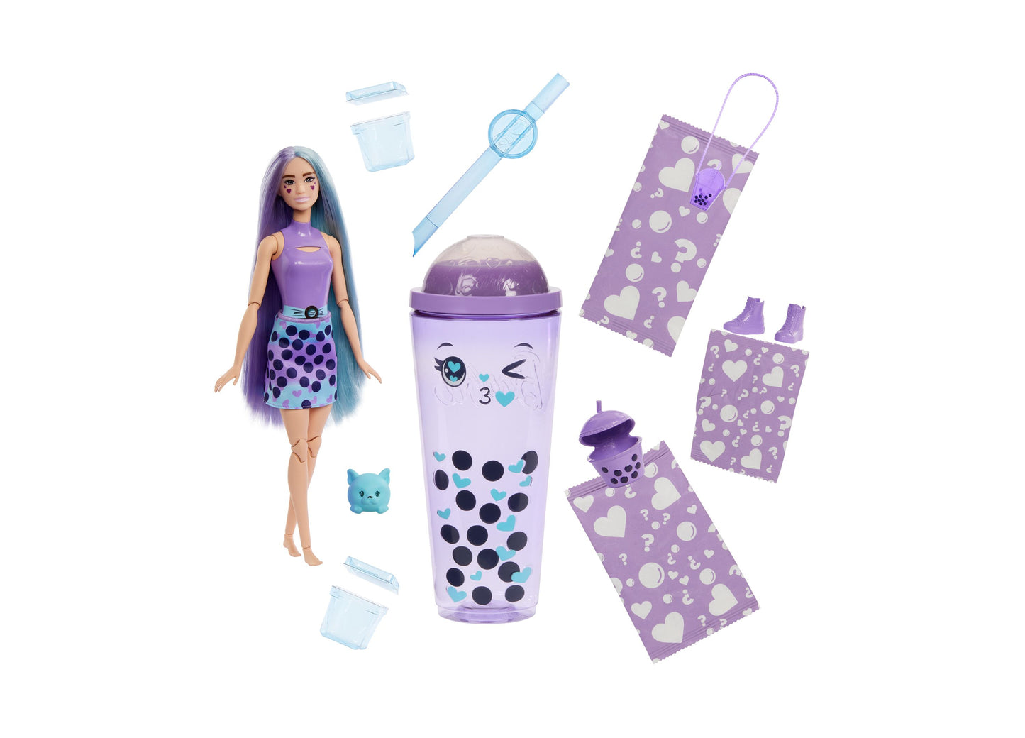 Barbie Pop Reveal Bubble Tea Taro Milk Scented Series Doll & Accessories Set