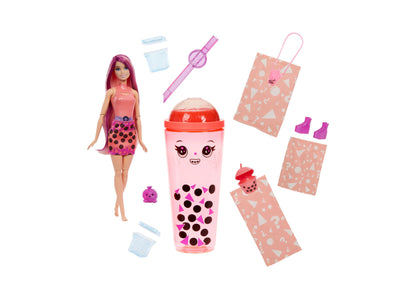 Barbie Pop Reveal Bubble Mango Mochi Scented Tea Series with Doll Accessories Set