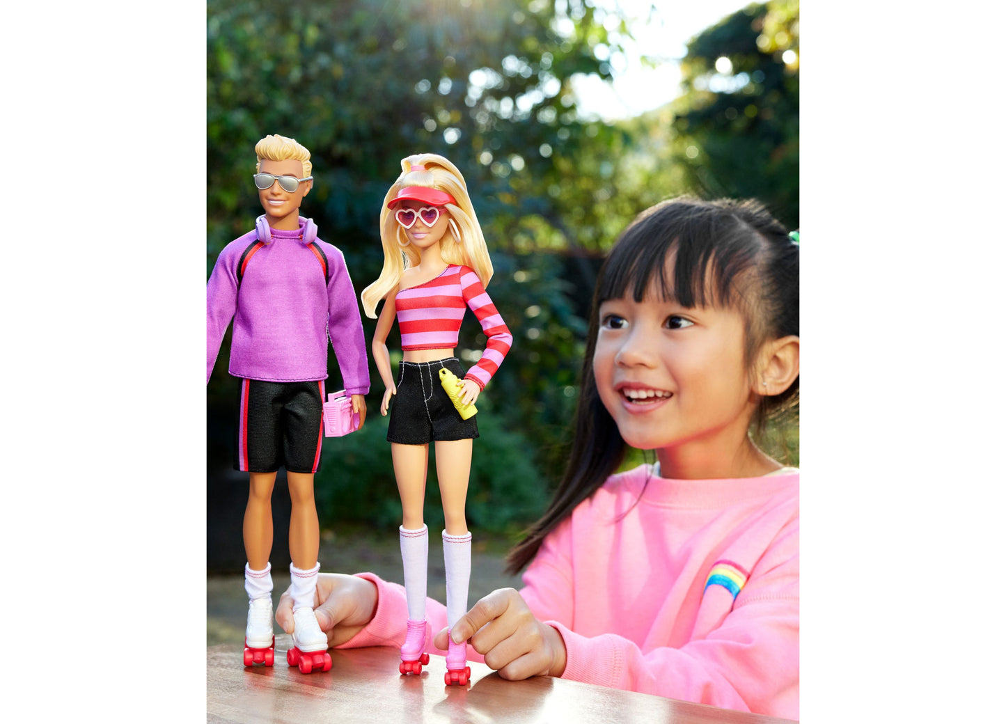 65th Anniversary Barbie Fashionistas, 2 Dolls, 6 Accessories Set, Roller-Skating Theme