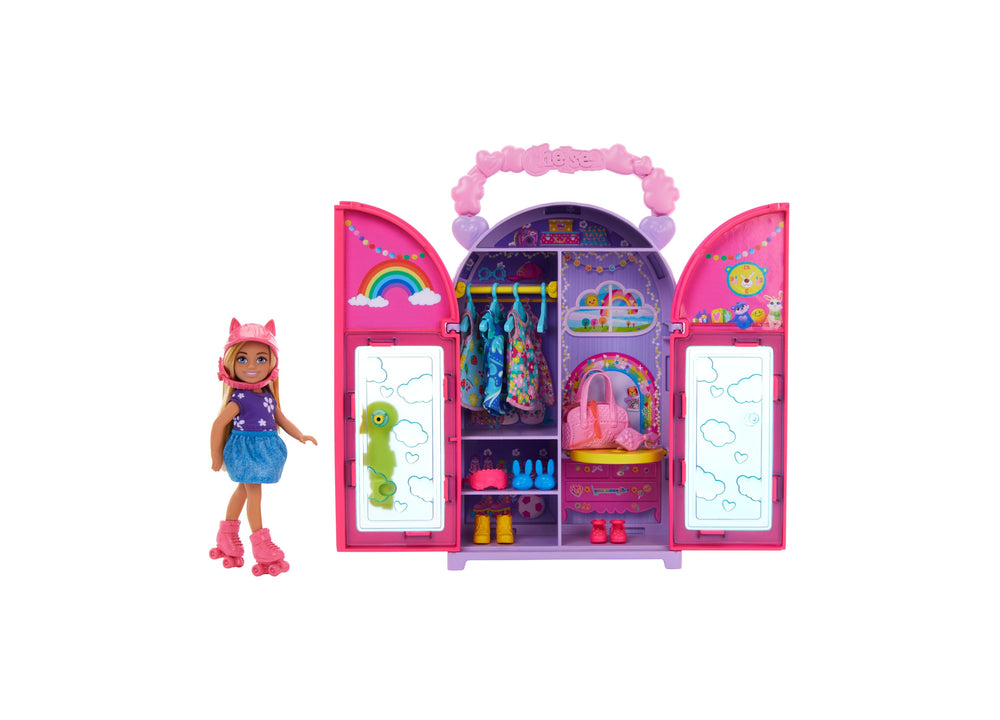 Barbie Chelsea Doll Closet Toy Playset with Clothes Accessories