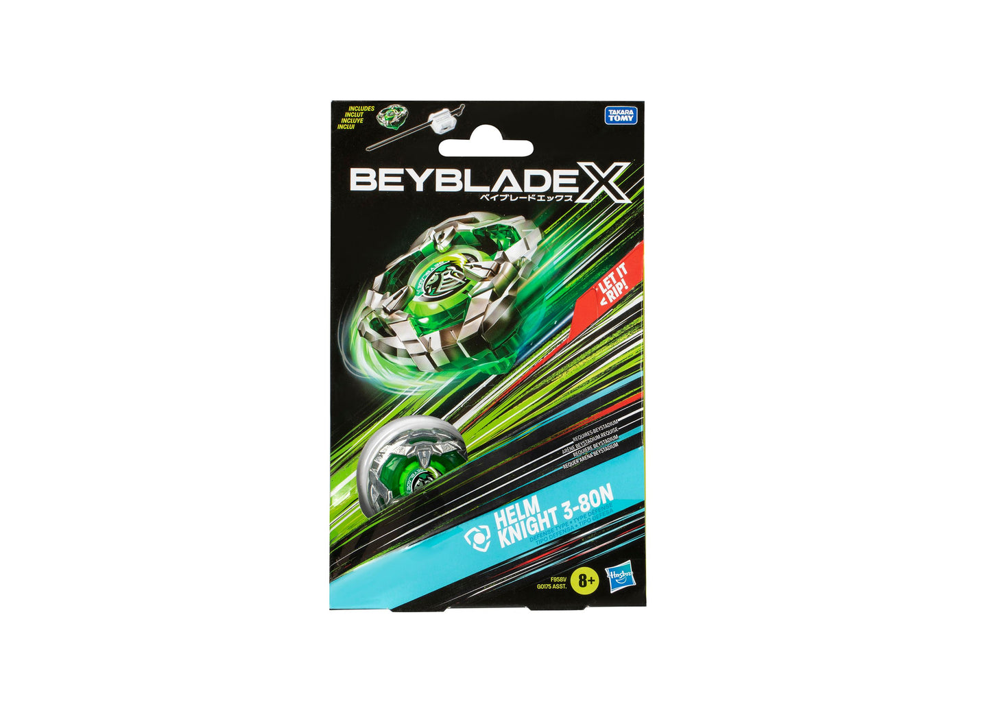 Beyblade X Helm Knight 3-80N Defense Starter Pack