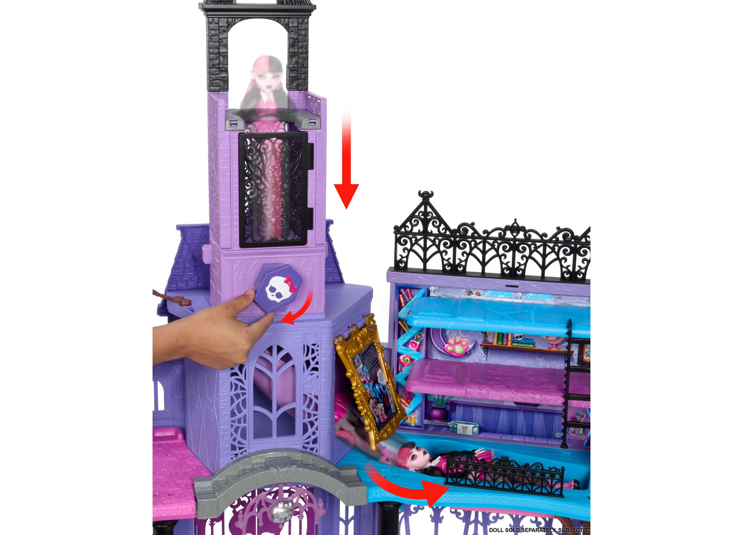 Monster High Haunted High School Spooktastic Dollhouse Playset