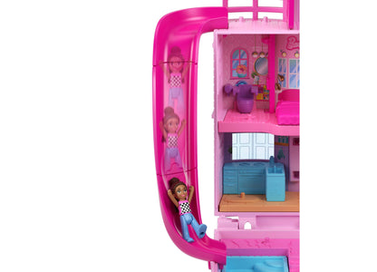 Polly Pocket Barbie Dreamhouse Compact, Dollhouse Playset with 3 Micro Dolls