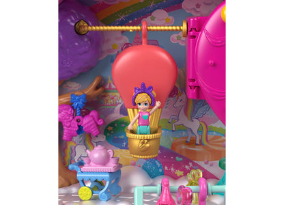 Polly Pocket Unicorn Partyland Playset with 2 Micro Dolls