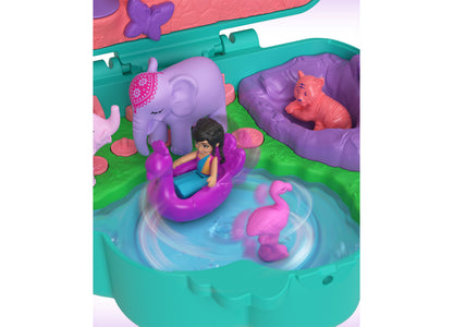 Polly Pocket Peacock Garden Compact with 2 Micro Dolls