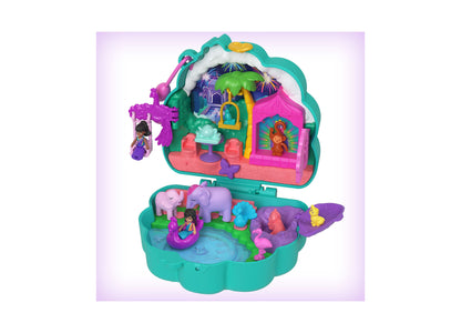 Polly Pocket Peacock Garden Compact with 2 Micro Dolls