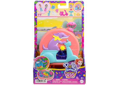 Polly Pocket Adventure Moped Compact with 2 Micro Dolls