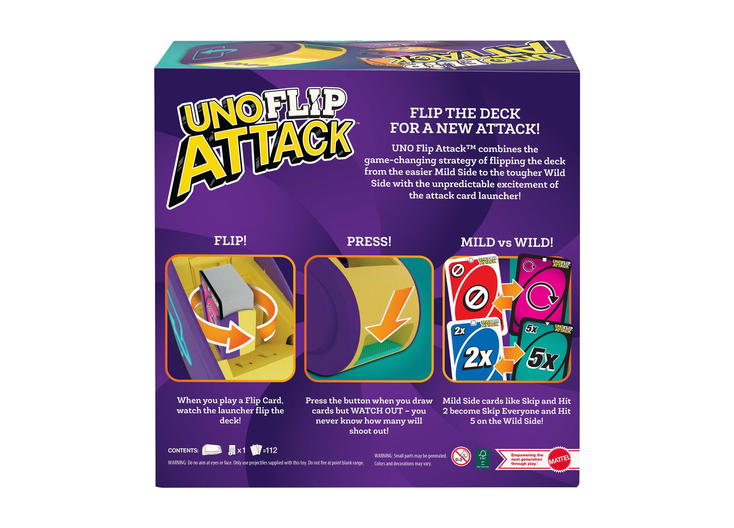 Mattel UNO Flip Attack Card Game