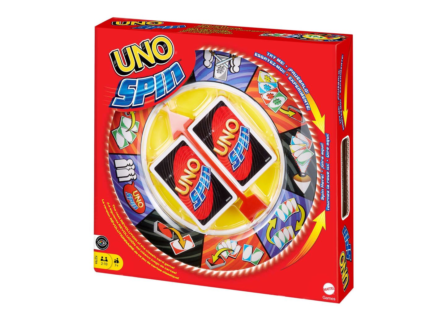 Mattel UNO Spanish Spin Card Game for 2-10 Players