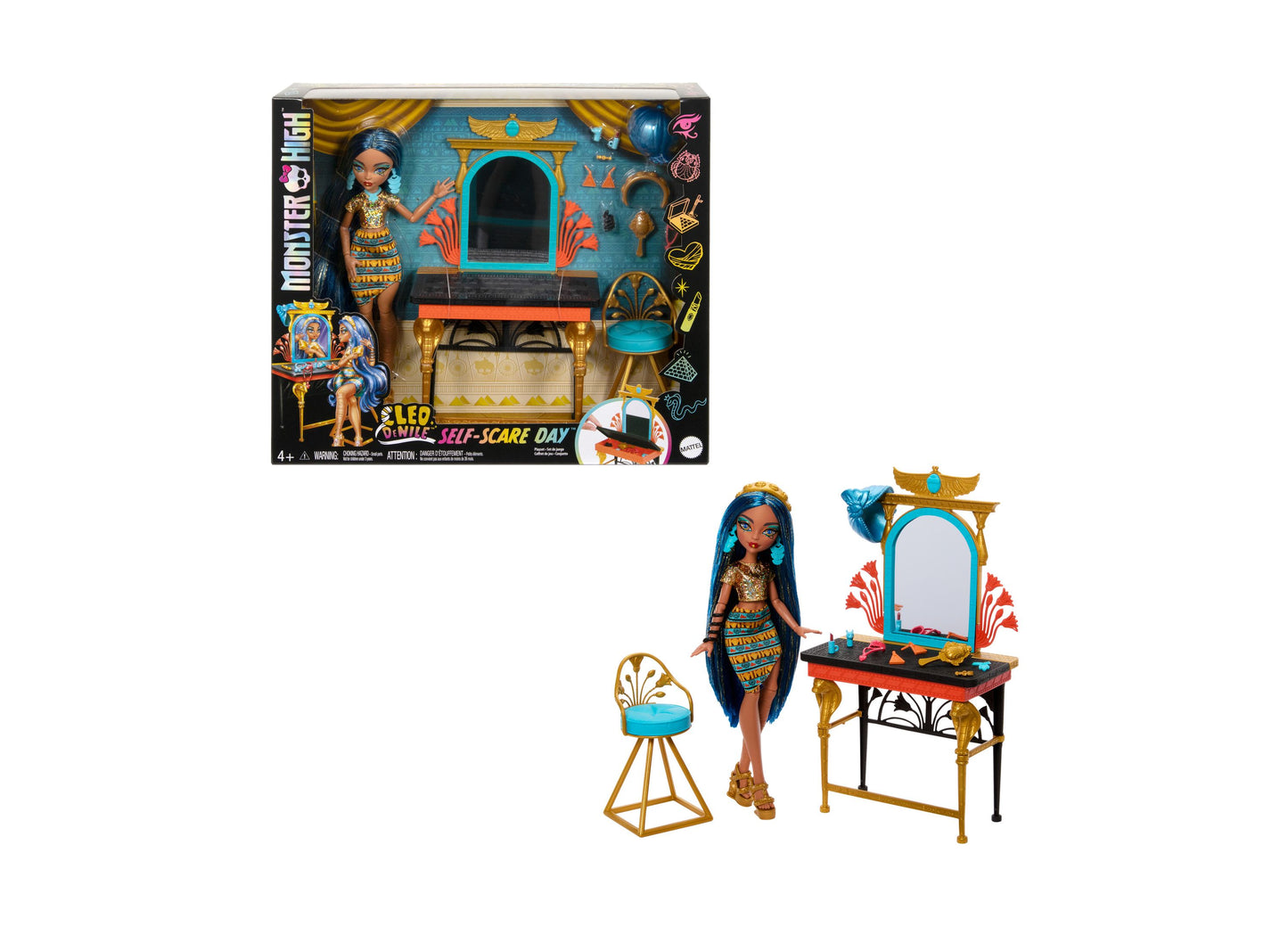 Monster High Cleo De Nile Self-Scare Day Doll and Playset