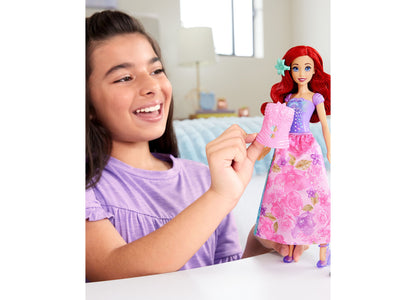 Disney Princess Spin Reveal Ariel - Floral Fashion Doll with 11 Surprises