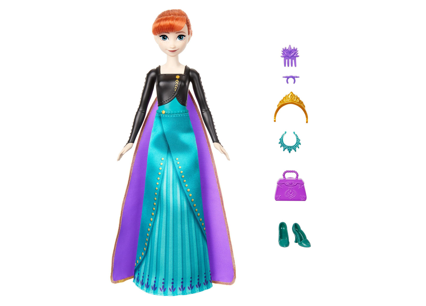 Disney Frozen Spin Reveal Anna Fashion Doll - 11 Interactive Surprises