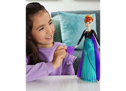 Disney Frozen Spin Reveal Anna Fashion Doll - 11 Interactive Surprises