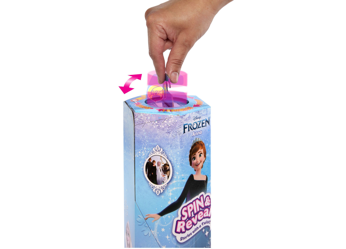 Disney Frozen Spin Reveal Anna Fashion Doll - 11 Interactive Surprises