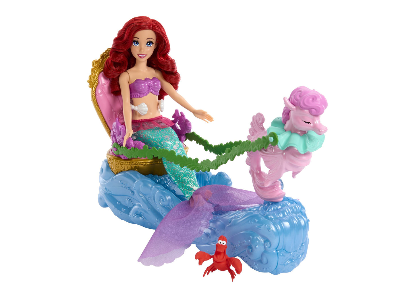 Disney Princess Ariel's Rolling Chariot with Mermaid Fashion Doll