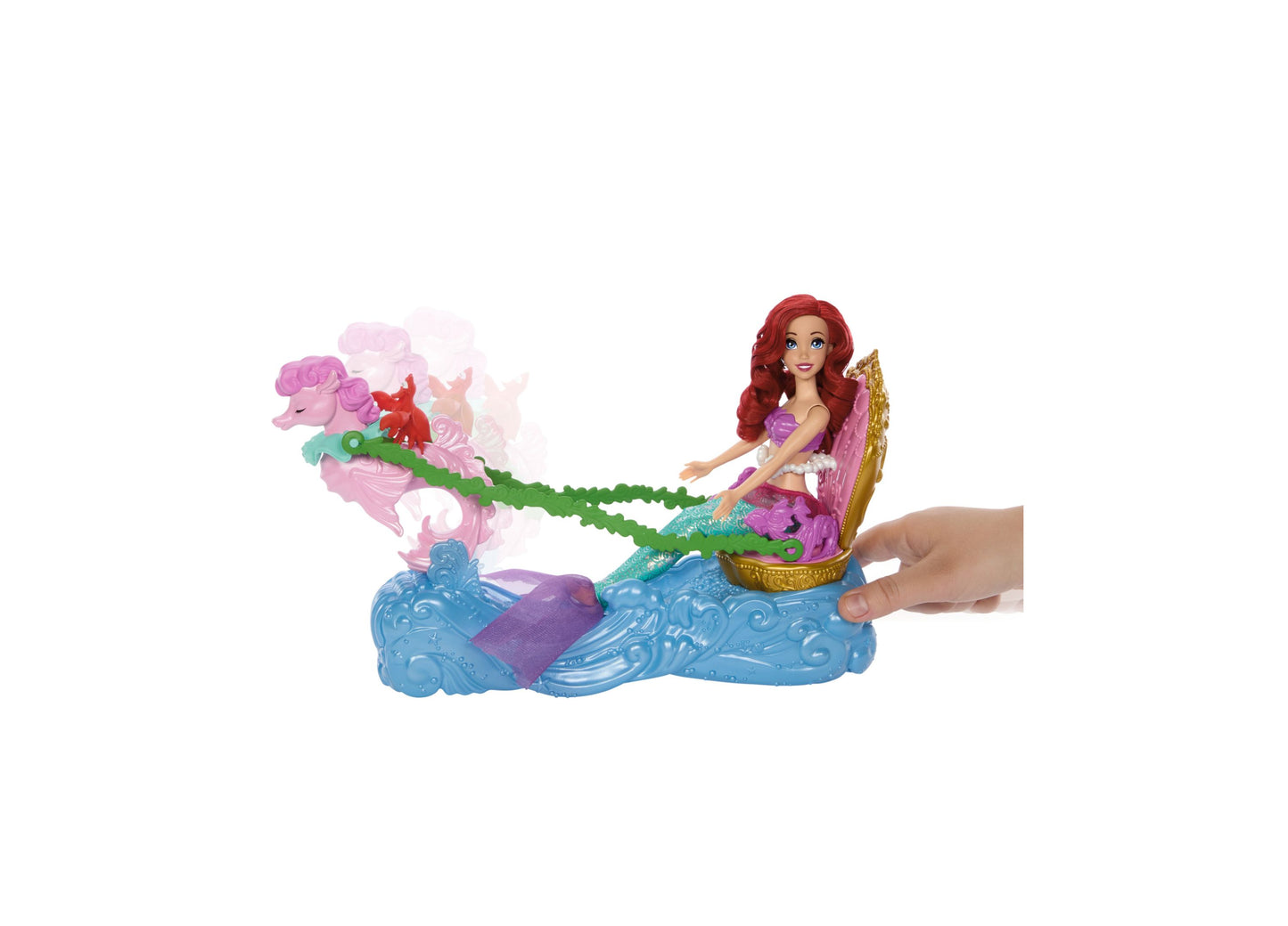 Disney Princess Ariel's Rolling Chariot with Mermaid Fashion Doll