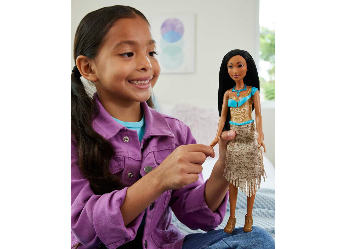 Disney Princess Pocahontas Fashion Doll with Sparkling Outfit and Accessories