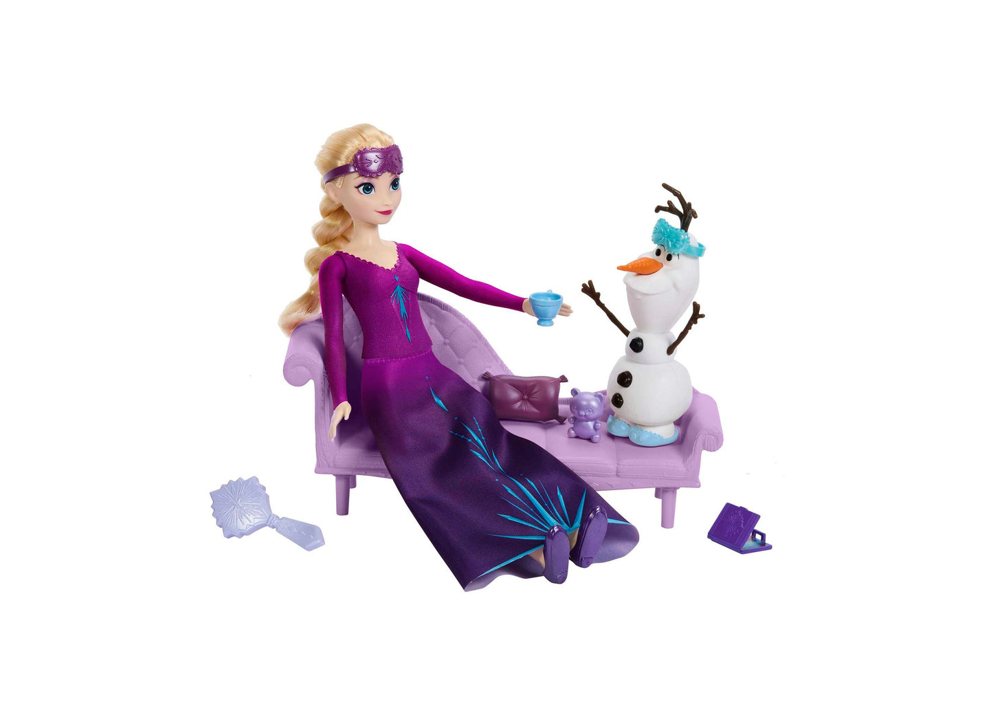 Disney Frozen Snow Dreams Elsa Doll with Olaf and Nighttime Accessories