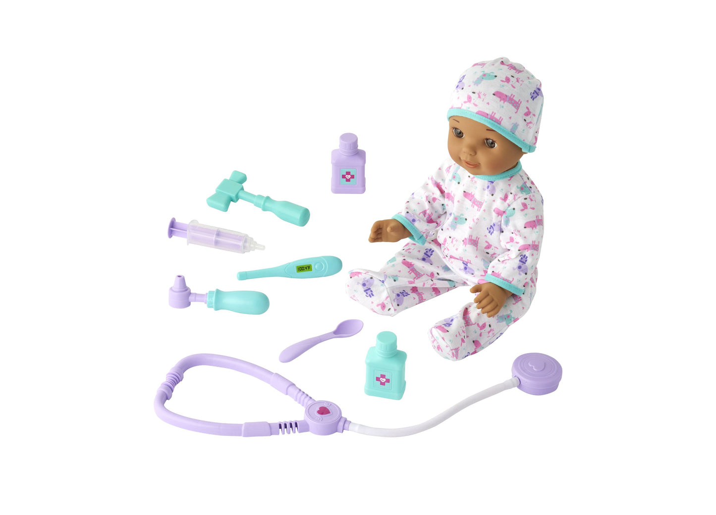 You & Me 14 inch Get Well Baby Doll with Medical Accessories