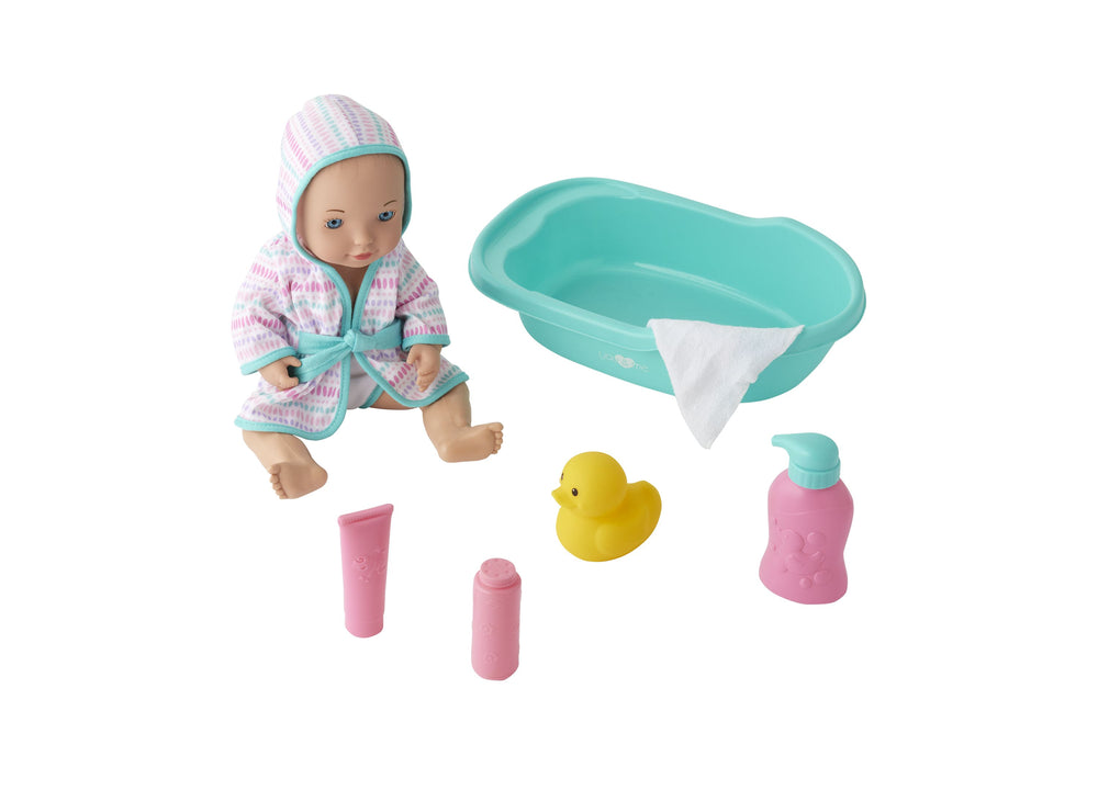 You & Me 12-inch Bath Time Baby Doll with Cozy Robe