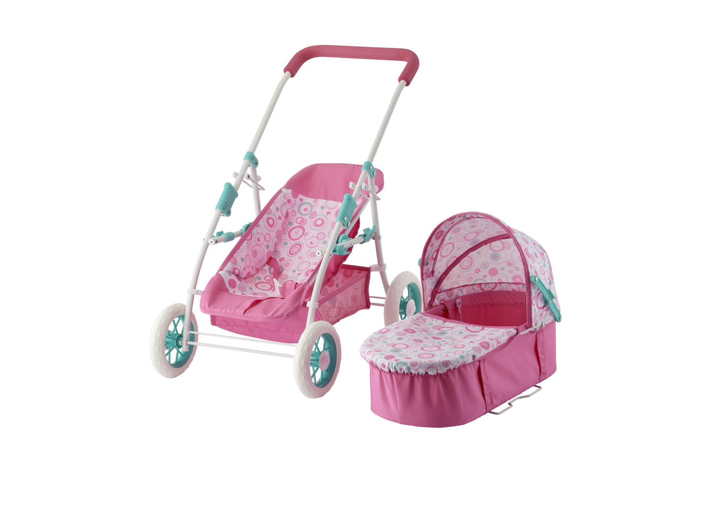 You & Me Versatile Convertible Doll Pram for 12-16 Inch Dolls