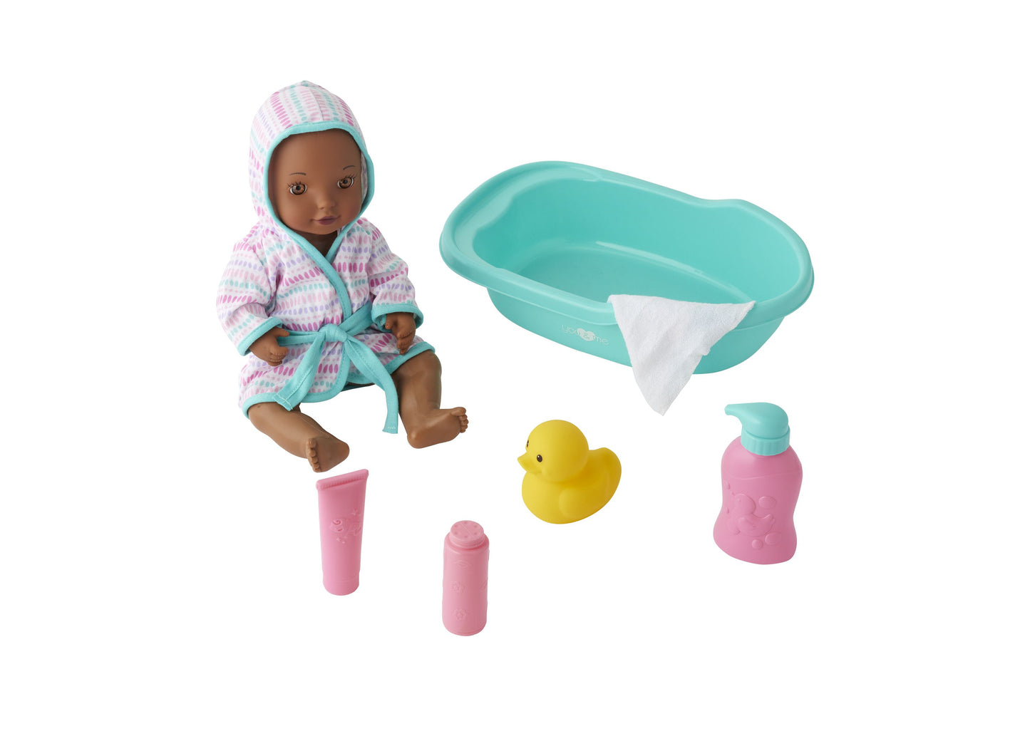 You & Me 12 inch Bath Time Baby Doll - Robed and Ready!