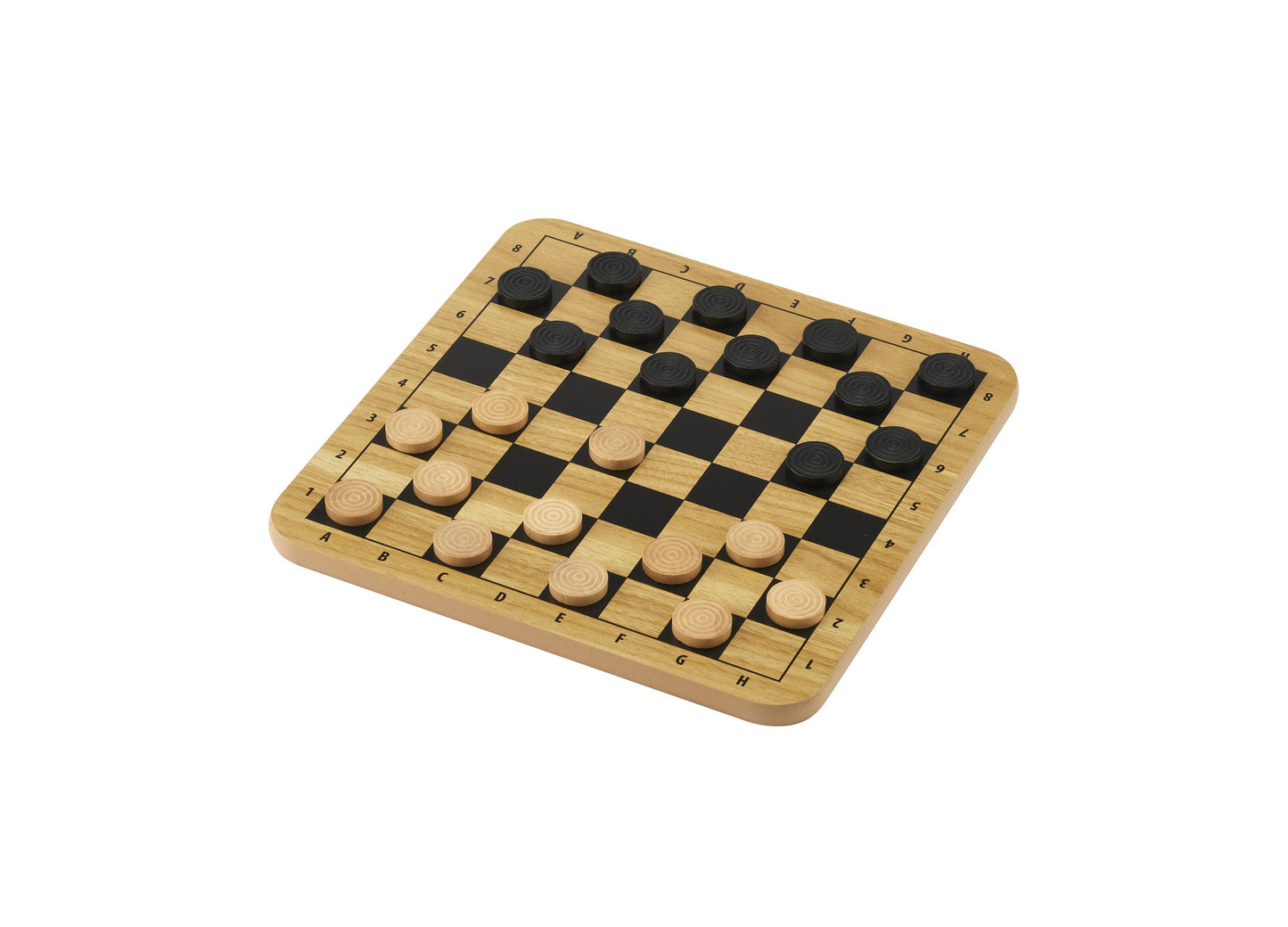 Pavilion 2-in-1 Wooden Chess & Checkers Board Game Set