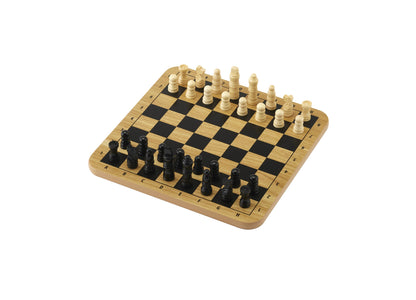 Pavilion 2-in-1 Wooden Chess & Checkers Board Game Set